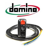 Domino Kill Switch Start Button 7/8in Universal Handlebar Motorcycle ATV Start Kill On/Off Button Sw