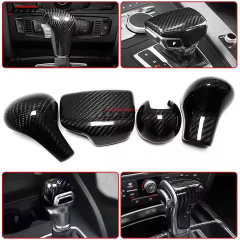 Gear Shift Knob Cover Trim For Audi A3 8Y A4 Allroad B7 B8 B9 A5 Q5 S5 Sportback A6 S6 A7 S7 Q5 Q7 C