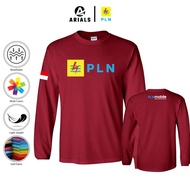 Arials Kaos Baju Lengan Panjang PLN Mobile Indonesia