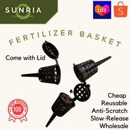 Slow Release Fertilizer Basket with Lid / Bakul Baja (Orkid, Pokok Bunga, Keladi, Pokok Hiasan)