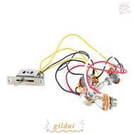 GILDAI Guitar Wiring Harness​, ​500K Potentiometers​ 2 Tone 1 Volume ​5-Way Switch Harness​, ​5-Way 