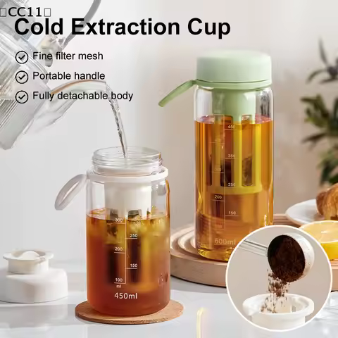 Cold Brew Coffee Pot High-capacity Espresso Filter Bottle Cold Brewing Pot Iced Brew Coffee Maker Ju