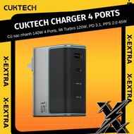 CUKTECH 140W GaN Charger 4 Ports, supports Mi Turbro 120W, PD 3.1, PPS 2.0 45W - 18T