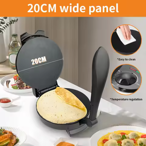 20CM Crepe Maker Griddle Electric Roti Pan Pancake Pan Non-stick Coating Kitchen Appliance Máquina P