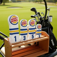 Golf Bag Accessory: Embroidered Hybrid Headcovers 1/3/5/X Clubs - Universal Fit Sarung Kepala Hibrid