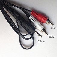 HN♥3.5mm Jack Mini Plug to 2 RCA Male Stereo Phono Audio Speaker Adapter Cable