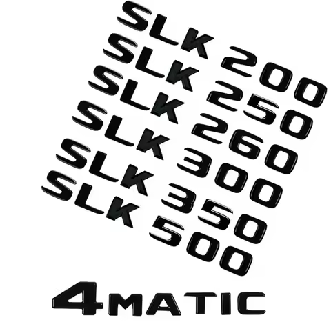Car Tail Rear Trunk Badge Emblem Letter Stickers For Mercedes Benz SLK R170 R171 SLK55 SLK63 SLK200 
