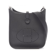 【二手】愛馬仕 HERMES Evelyne TPM 單肩背包 Amazon 黑色皮革 Evelyne Amazon TPM 黑色 女士 全新未使用
