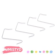 UMISTYDREAMUM9U 4Pcs Over The Door Hook Metal Heavy Duty Clothes Coats Hanger Hanging Towels Rack