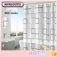 MAXG Bathroom Accessories Waterproof Mildewproof Bath Curtains Bathroom Screens Shower Curtain PEVA