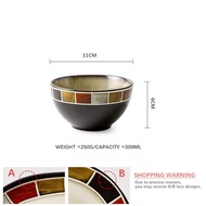 Omk phong cách Mỹ bát gốm dung tích lớn bát canh salah Bát Bộ đồ ăn