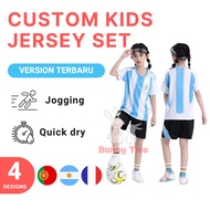 nama custom jersi budak kids custom jersey set bola jersey custom name number