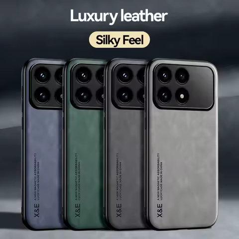 Skin Feel Leather Phone Case for POCO F8 F6 F5 F4 X4 GT X5 X6 X7 M7 C75 M6 M4 Pro Ultra Cover Luxury