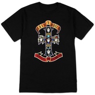 Guns N Roses Appetite For Destruction Cross Casual Short Sleeve Tops Printed Cotton Men's T-shirt Plus Size Birthday Gift