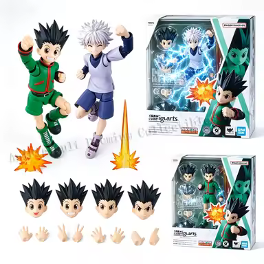 Brand New and Authentic Bandai Moon Owl SHF Hunter Leorio Kurapika Gon Killua Hisoka Action Figures 