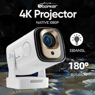 Woopker Mini Portable Projector Android 14 WiFi Bluetooth 330 ANSI - HY260Pro