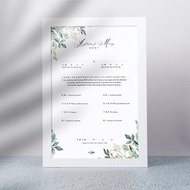 結婚書約 含相框 結婚證書 書約 註冊登記 空白自寫 客製打字