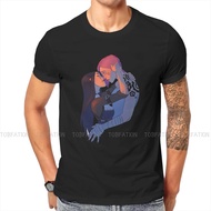 Arcane League of Legends LOL Anime Crewneck TShirts Caitlyn Vi Print Homme T Shirt New Trend Tops Si