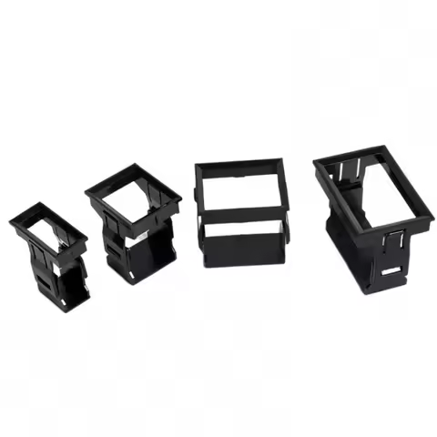 1piece DZ47 1pole 2pole 3pole 4pole Miniature Circuit Breaker Panel Buckle Tools, Black Plastic Moun