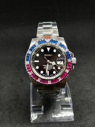seiko automatic movement watch  精工自動機芯手錶 seiko mod 改復古款   relax watch  GMT datejust submariner yacht