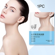 10Pcs Goat Milk Neck Lift Firming Mask Hydrating Whitening Collagen Fade Neck Wrinkle Patch Anti-Aging