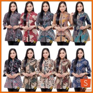 ATASAN BATIK WANITA / BLOUSE BATIK WANITA LENGAN PANJANG BLOUSE