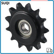 LUCKY-SUQI Chain Idler Sprocket, C45 Carbon Steel 13 Tooth Convex Idler Gear, Black Oxide  10mm Bore
