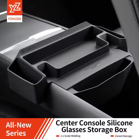 YZ For Tesla Model 3 Y YL Center Console Armrest Storage Box Glasses Tray Organizer Car Interior Acc