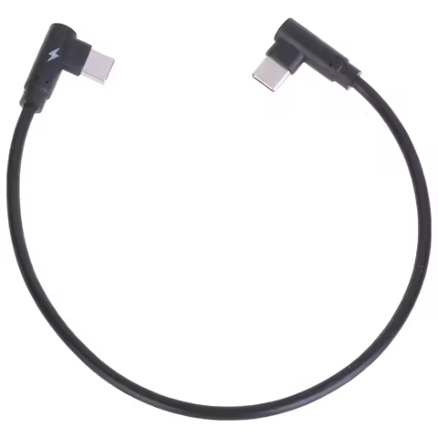 40W Type C To USB C Cable 90 Degree Angled Fast Charging Type C Data Wire 20/30cm