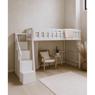 Solid Wood Loft Bed Single, Super Single, Queen. Loft bed tidor atas, Sleep on top