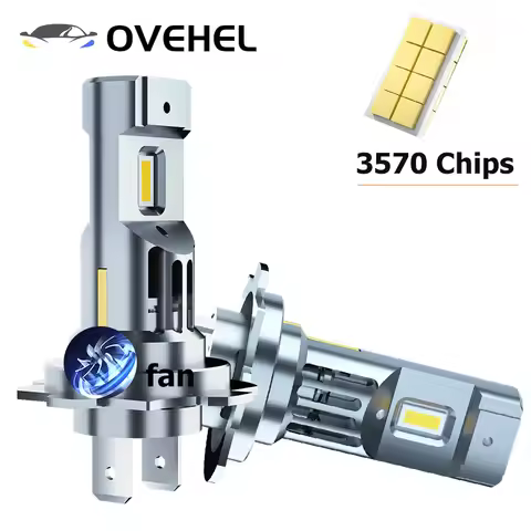 H7 LED Headlight 1:1 Mini Size Design LED Car Lights H4 9003 6500K 12V LED Headlight Bulb H1 H8 H9 H