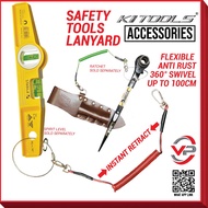 KI-TOOLS SAFETY CORD SCAFFOLDING RETRACTABLE LANYARD TOOLS TALI SPRING WAYAR TETHER CORD RACHET KI-S