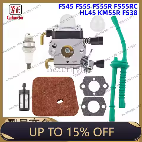 LS Carburetor for FS45 FS55 FS55R FS55RC HL45 KM55R FS38 Fuel Line