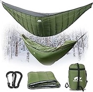 MIKKUPPA Hammock Underquilt Camping 3-4 Seasons Ultralight 95 x 140 cm for 5-20 °C with Ripstop Nylo
