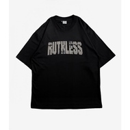 T-shirt oversize Men Adult ruthless soecity black font eminem original product Standard distro Lates