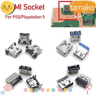 TAMAKO HDMI Socket, Universal Durable USB Socket, Accessories Interface Gaming USB 3.0 Charging Port for PS5/Playstation 5