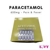 ACETAMOL 650MG TABLET (Paracetamol 650mg) - [10's]