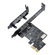 PCI-E 1X to USB 3.2 GEN1 5Gbps Type-E A-Key Expansion CardFront Panel Type-C Interface for Desktop P