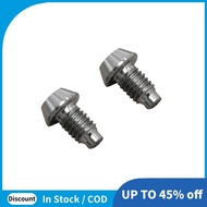 2PCS for  TC4 Titanium Hydraulic Disc Exhaust Screw Mountain Bike Brake Screw Accessories -Silver