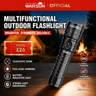WARSUN Z26 multi-function zoom outdoor LED flashlight strong light rechargeable
