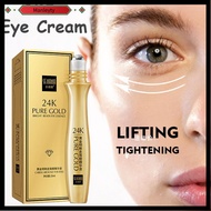Moisturizing Eyebags Removal Anti Puffiness Anti-aging Remove Dark Circles Eye Serum 24K Gold Peptide Collagen Cream Roll-on Essence