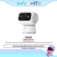 Anker Eufy Indoor Cam S350 4K Dual Camera Security Camera Pan Tilt AI Tracking Baby Pet Monitor WiFi