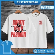 Oversized Tshirt Great With Passion Oversized shirt 100% Cotton Men Tshirt