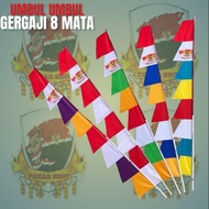 COLORFUL GARUDA PENDANT FLAG 8 SQUARE - AUGUST 17 FLAG