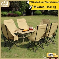 【For 2-8 persons】 Outdoor Camping Folding Table & Chairs Set Glamping Camping Picnic Outdoor Table M