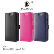 DUX DUCIS Redmi 紅米 Note 8 Pro KADO 皮套 磁扣 支架 三張卡槽超方便