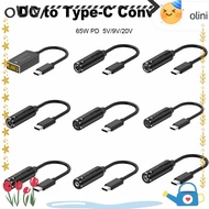 OLINI Power Adapter USB C Laptop Charger 5v 9v 12v DC to Type C for //