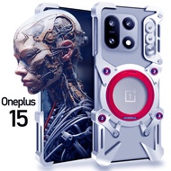 Suitable for OnePlus 15 Phone Case Mechanical Bracket 1 Plus 13 Metal Aluminum Alloy Frameless Half 