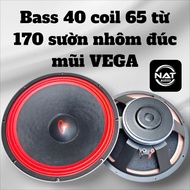Bass 40 coil 65 từ 170 sườn sắt chuyên ráp loa kéo