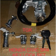 HONDA CIVIC SR4 STARTER KEY LOCK WITH DOOR KEY LOCK SET (FULL SET)